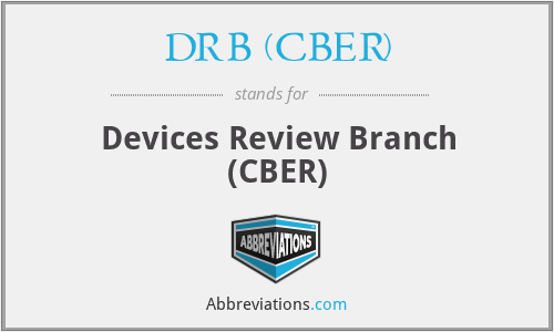 What does DRB (CBER) stand for?